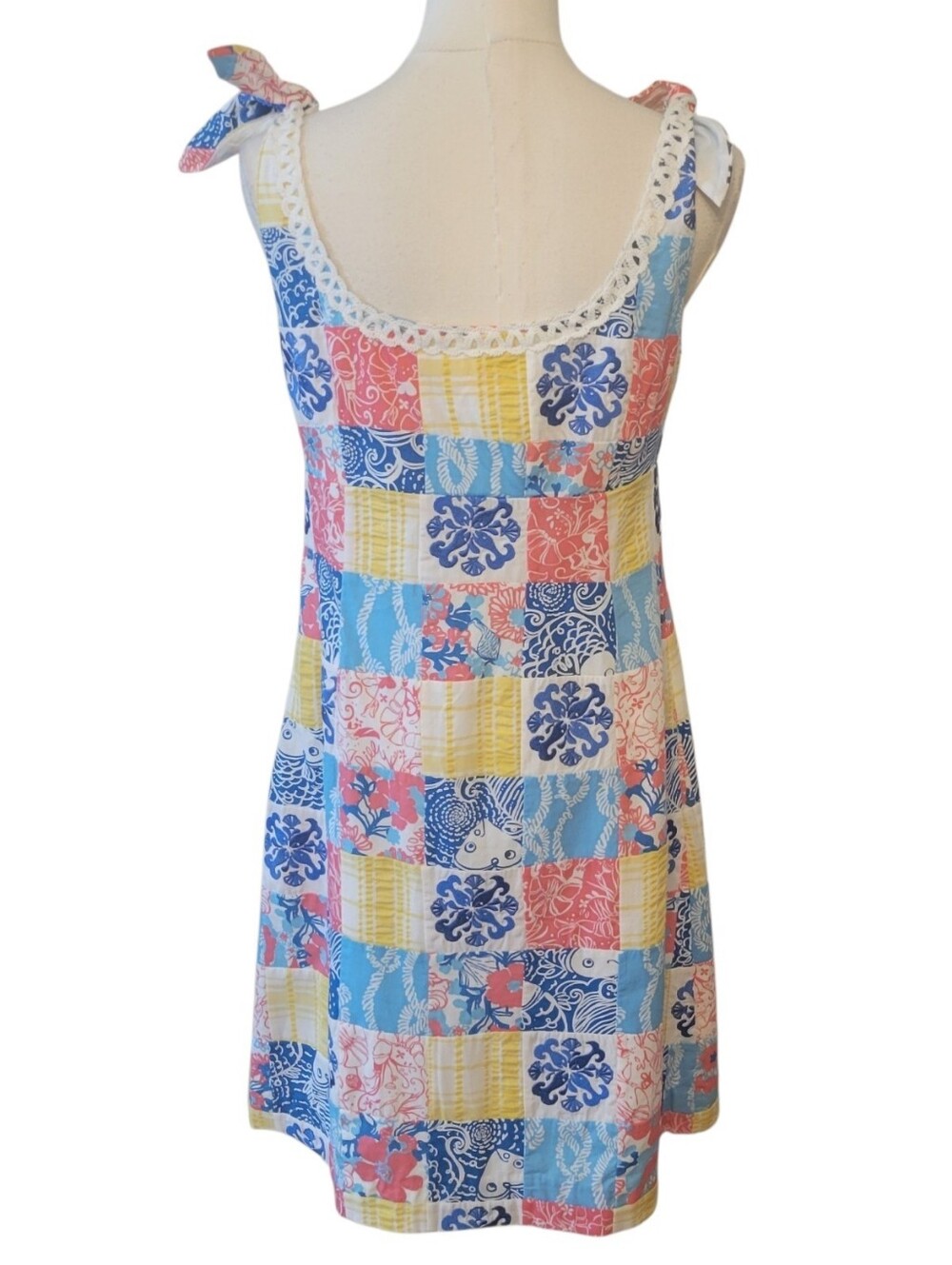 NWT Lilly Pulitzer Blayne Sewn Patch Shift Dress Size 8 - Picture 4 of 6